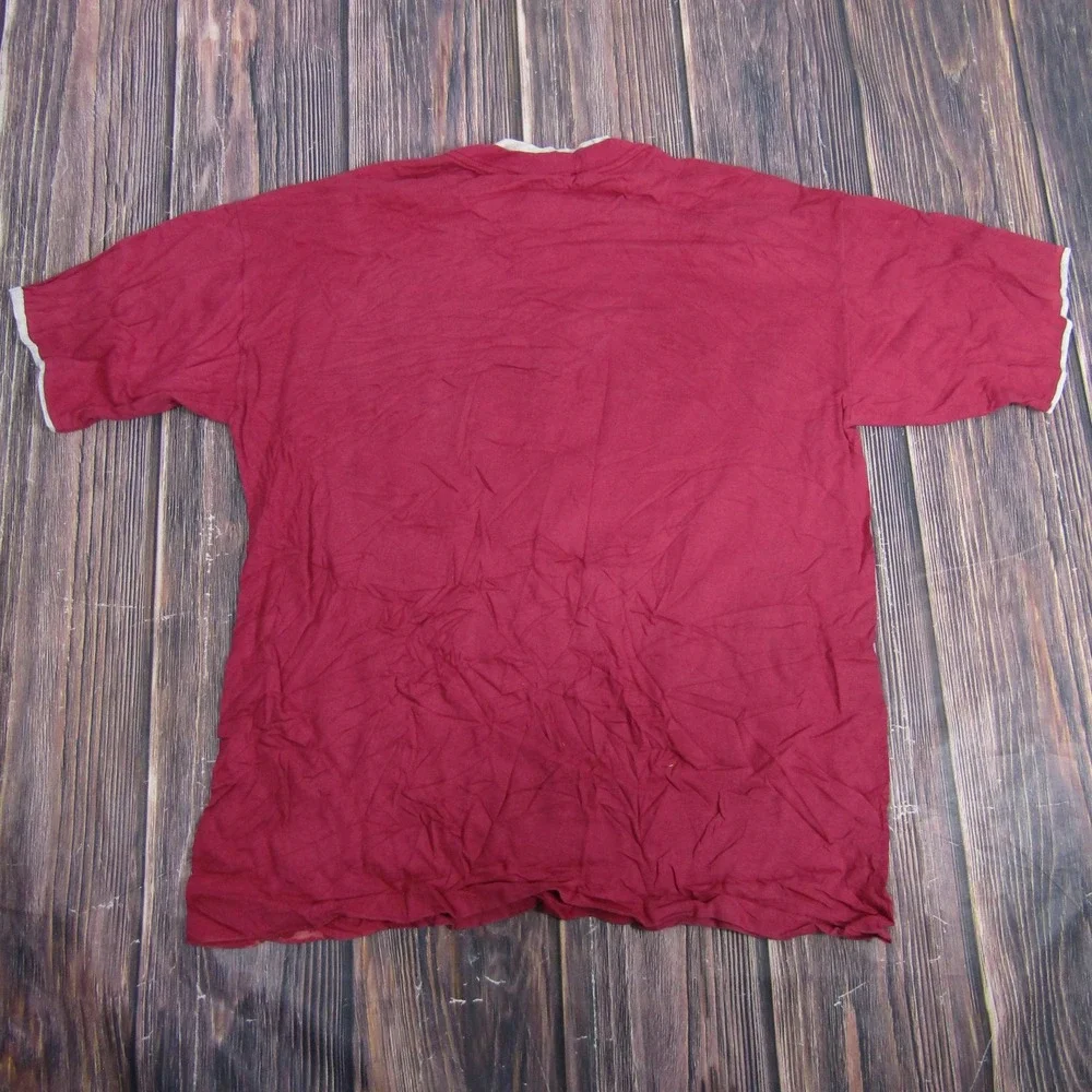 Signal Sports T-Shirt Mens XL Maroon Vintage 90s Wyoming‎ Bison Native Graphic